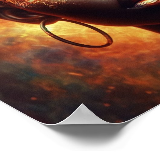 A.I. Schöne junge Frau Poster (Ecke)