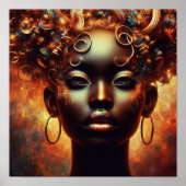 A.I. Schöne junge Frau Poster (Vorne)