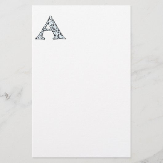 A Imitate-"Diamond"-Monogramm Briefpapier (Vorderseite)