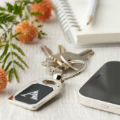 A Imitate-"Diamond"-Monogramm Schlüsselanhänger (Seite)