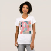 A in rosa KI-Kunst T-Shirt (Vorne ganz)