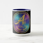 'A' Initial Monogram Mug Set - Ananya's Est. 2025 Tasse (Zentrum)