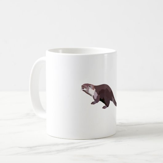 A is for African Clawless Otter Kaffeetasse (Vorderseite Links)