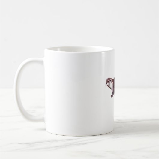 A is for African Clawless Otter Kaffeetasse (Links)