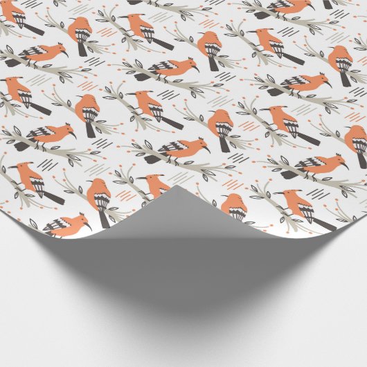 A is for African Hoopoe - Wrapping Paper Geschenkpapier (Ecke)
