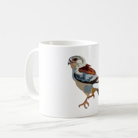 A is for African Pygmy Falcon Kaffeetasse (Vorderseite Links)