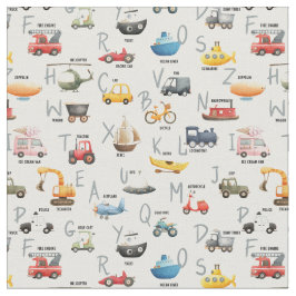 A is for Airplane B is for Bus - abc transportatio Stoff