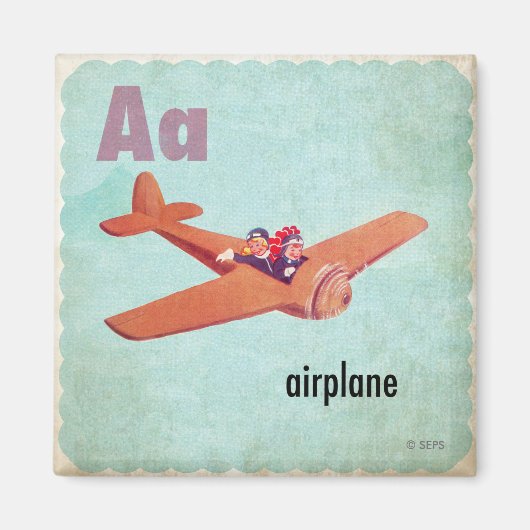 A is for Airplane Magnet (Vorne)