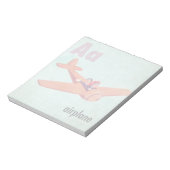 A is for Airplane Notizblock (Rotiert)