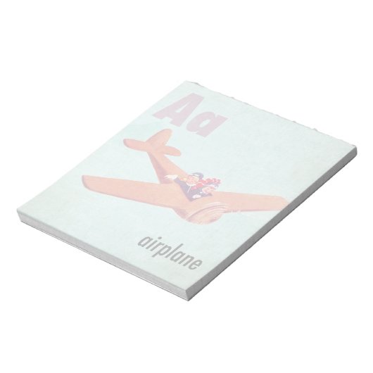 A is for Airplane Notizblock (Rotiert)