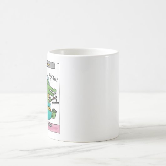 A is for Alligator Adobo T-Shirt Kaffeetasse (Mittel)