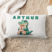 A is for Alligator – Personalized Baby Name Pillow Lendenkissen (Decke)