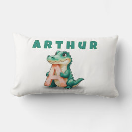 A is for Alligator – Personalized Baby Name Pillow Lendenkissen