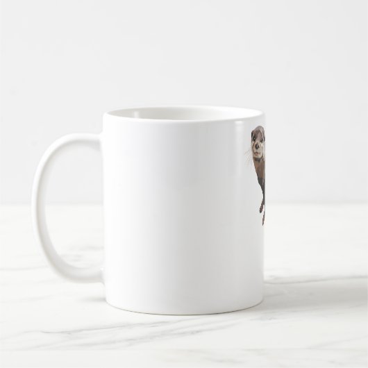 A is for Asian Small Clawed Otter Kaffeetasse (Links)