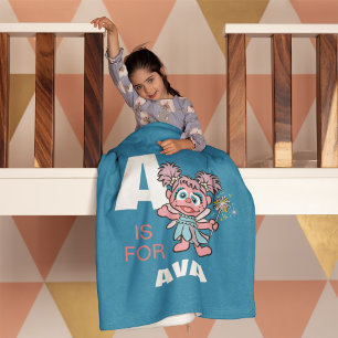 A ist für Abby Cadabby Name hinzufügen Fleecedecke
