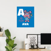 A ist für Abby Cadabby | Name hinzufügen Poster (Heimbüro)