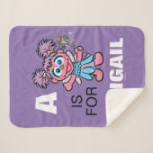 A ist für Abby Cadabby | Name hinzufügen Sherpadecke (Vorderseite (Horizontal))