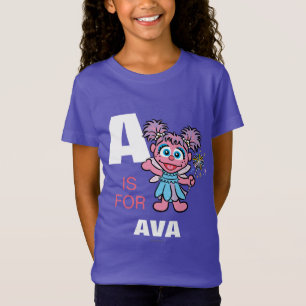 A ist für Abby Cadabby Name hinzufügen T-Shirt
