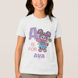 A ist für Abby Cadabby Name hinzufügen Tri-Blend Shirt