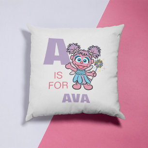 A ist für Abby Cadabby   Namen hinzufügen Kissen