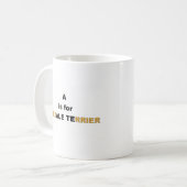 a ist für airedale Terrier Kaffeetasse (Vorderseite Links)