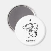 A ist für AIRWAY - Magnet (Vorderseite/Rückseite)