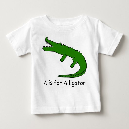 A ist für Alligator Baby T-shirt (Vorderseite)