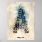 A ist für Alligator Poster (Vorne)