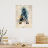 A ist für Alligator Poster (Küche)