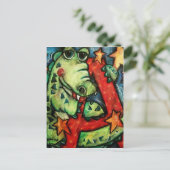 A ist für Alligator Postkarte (Stehend Vorderseite)