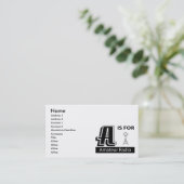 A ist für Amateurradio Visitenkarte (Stehend Vorderseite)