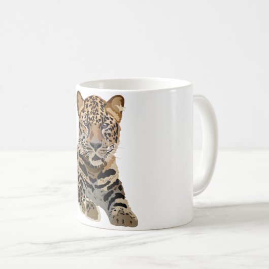 A ist für Amur Leopard Kaffeetasse (VorderseiteRechts)