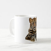 A ist für Amur Leopard Kaffeetasse (Vorderseite Links)