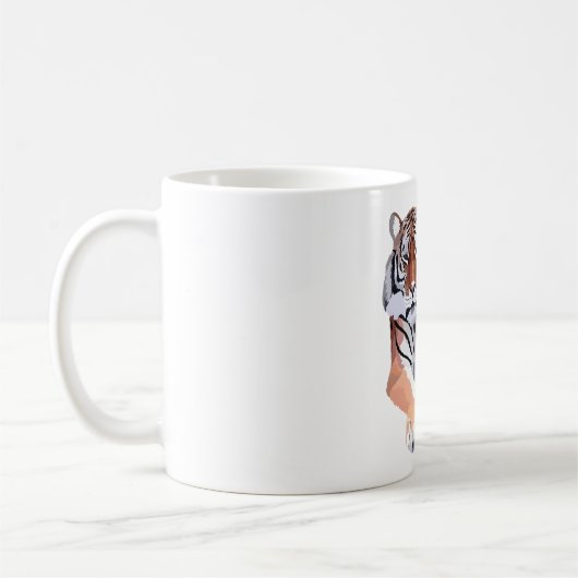 A ist für Amur Tiger Kaffeetasse (Links)