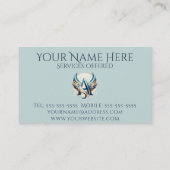 A ist für Angel Alphabet Letter Initial Visitenkarte (Rückseite)