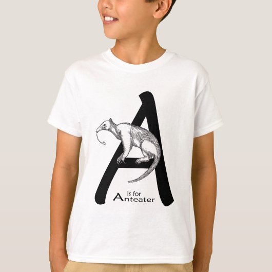 A ist für Anteater T-Shirt (Vorderseite)