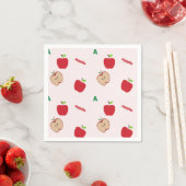 A ist für Apfelpink Serviette (Beispiel)