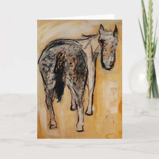 A ist für Appaloosa Grußkarte Karte (Vorderseite)
