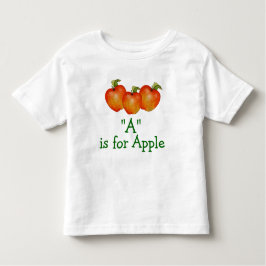 A ist für Apple lernen, Kleinkind-T - Shirt zu