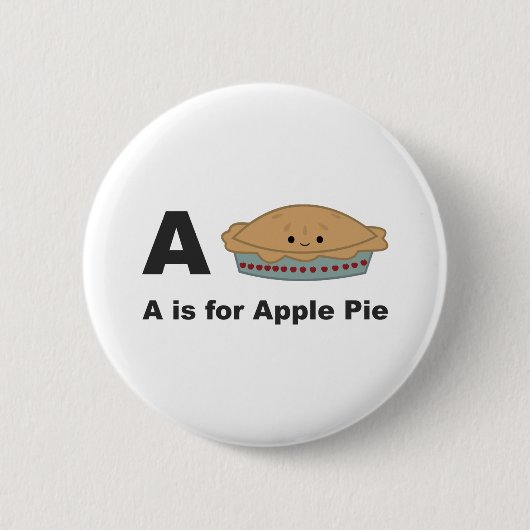 A ist für Apple Pie Button (Vorderseite)