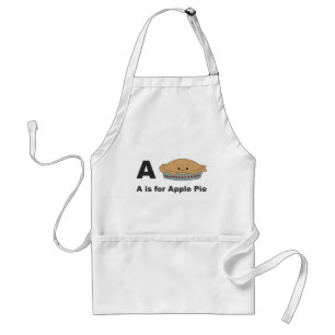 A ist für Apple Pie Schürze