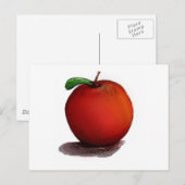 A ist für Apple Postkarte (Vorne/Hinten)