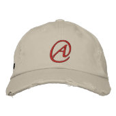 A ist für Atheist Bestickte Kappe (Vorderseite)