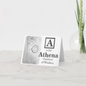 A ist für Athena Göttin der Weisheit Karte (Vorderseite)