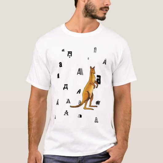 A ist für australische Kängurukinder T T-Shirt (Vorderseite)