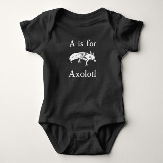 A ist für Axolotl Baby Strampler