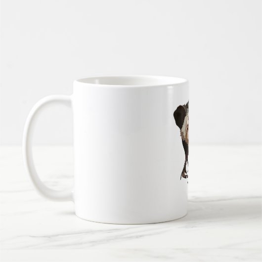 A ist für Aye Aye Lemur Kaffeetasse (Links)