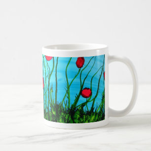 A ist für azurblaue Alphabetkunst-Tasse Kaffeetasse