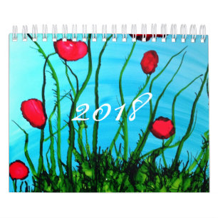 A ist für azurblauen Minikalender 2018 Kalender