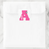 A ist für die Armee Quadratischer Aufkleber (Tasche)